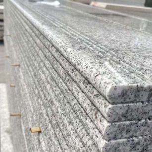 晋城芝麻白楼梯踏步 花岗岩楼梯板材