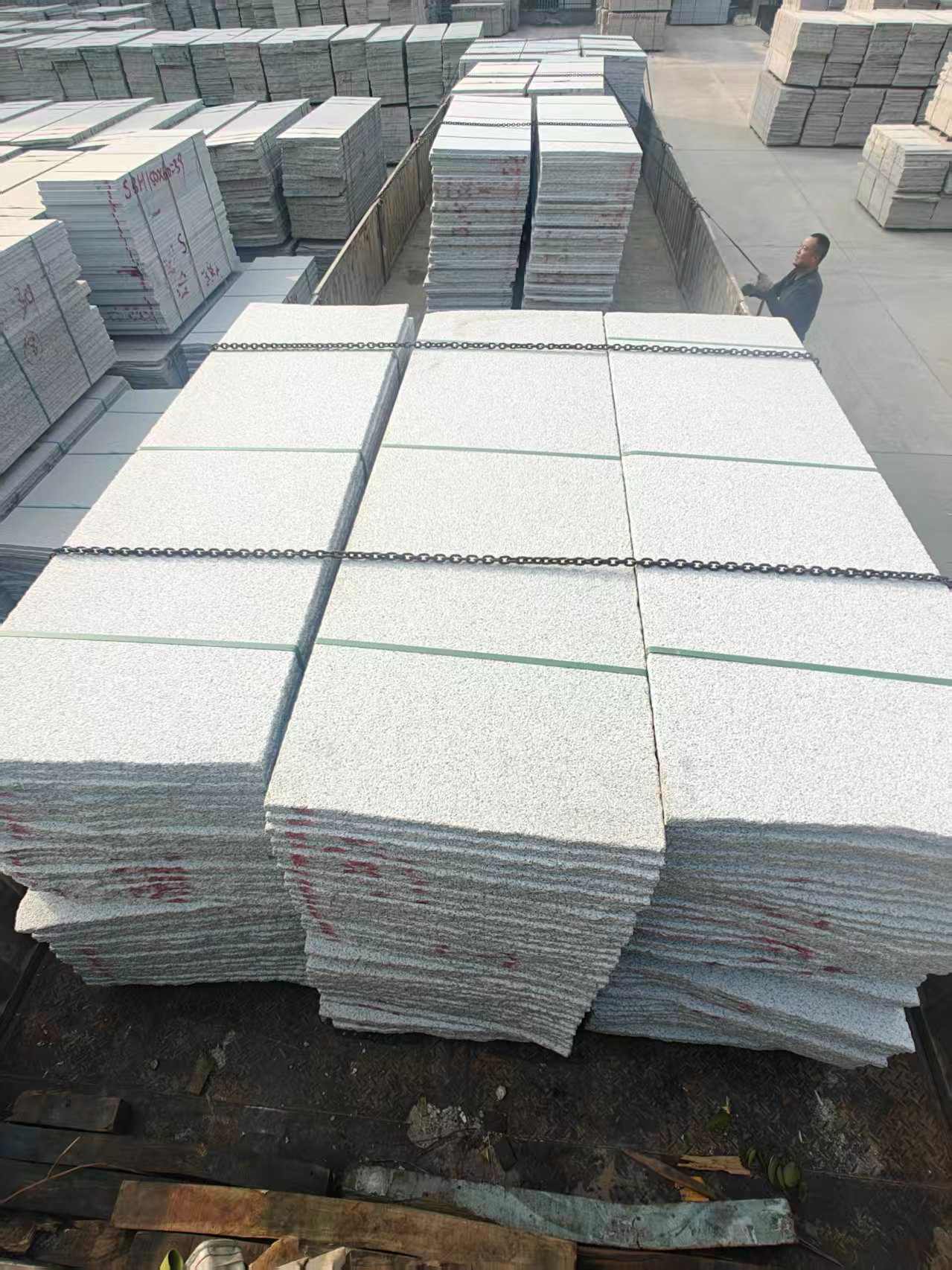 晋城芝麻白毛板，石材毛板