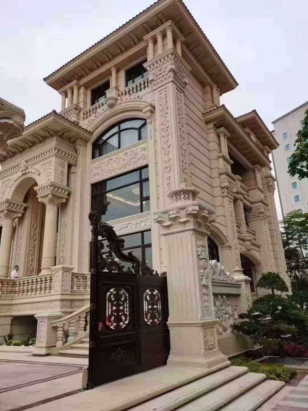 晋城黄金麻别墅外墙异形定制