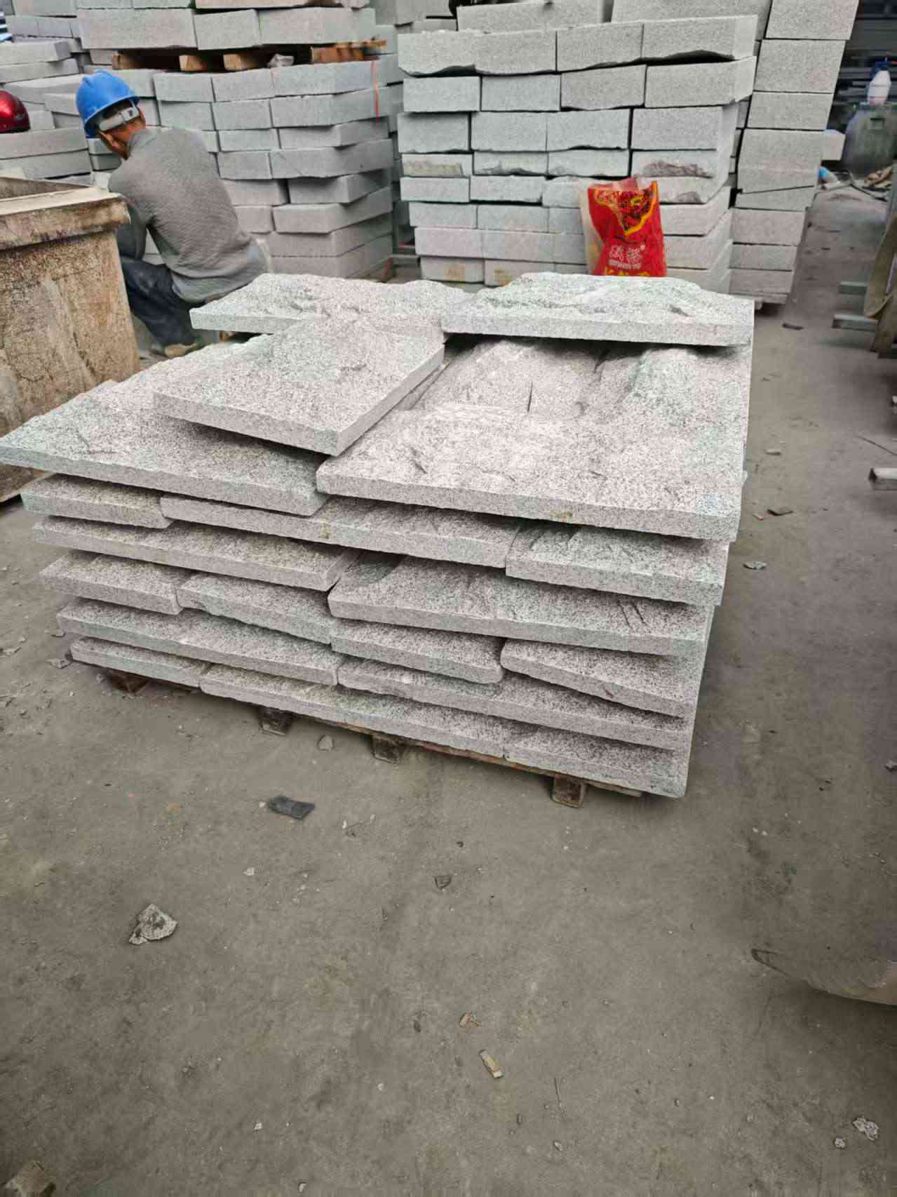 晋城芝麻白蘑菇石，自然面