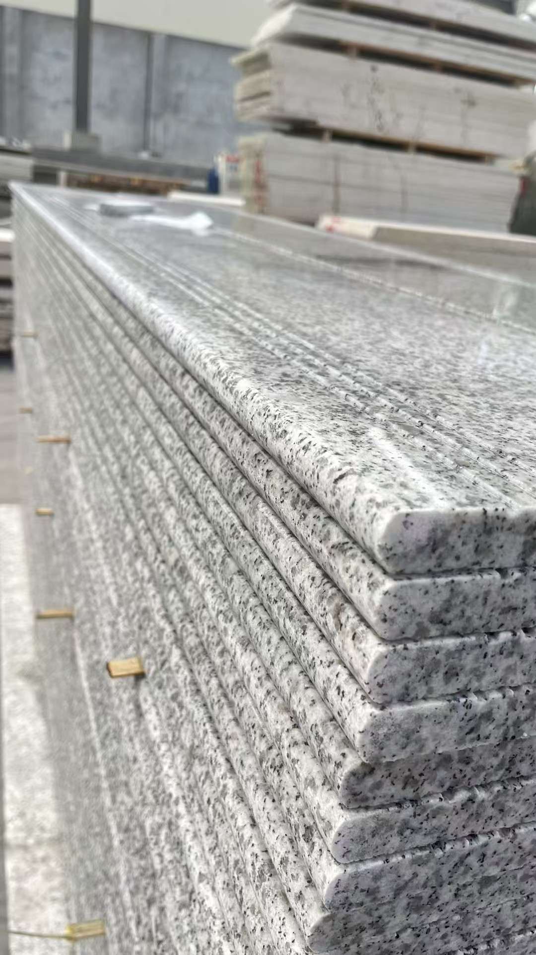 晋城芝麻白楼梯踏步 花岗岩楼梯板材